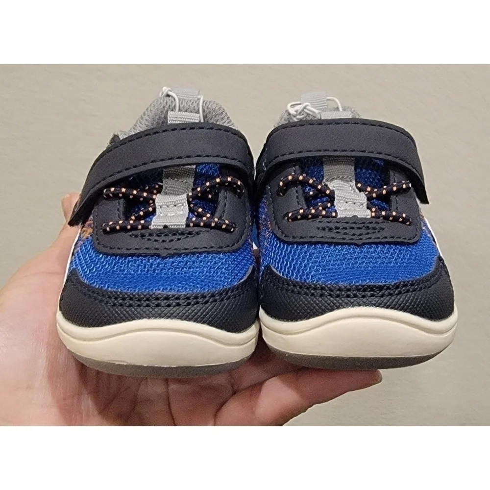 Stride Rite 360 Carson Toddler Blue Grey Sneakers size 3 months
